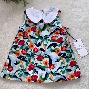 NWT Classic Prep Maddie Dress 9-12M Olin’s Floral Print